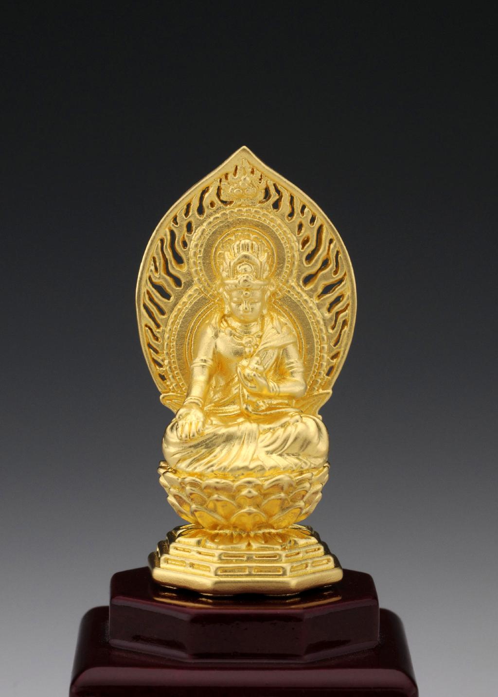 仏像 虚空蔵菩薩 純金製 ケース付き 日本の手技 純金製御仏像 本格仏像の仏像ワールド