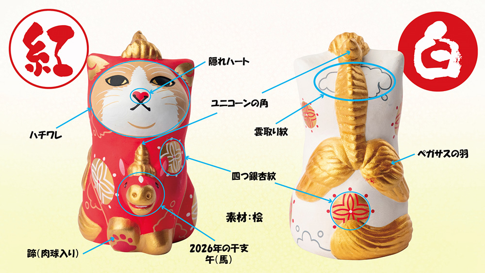 仏像】みんなのカオデカクン「天馬猫」（白） | 開運・縁起物 | | 仏像